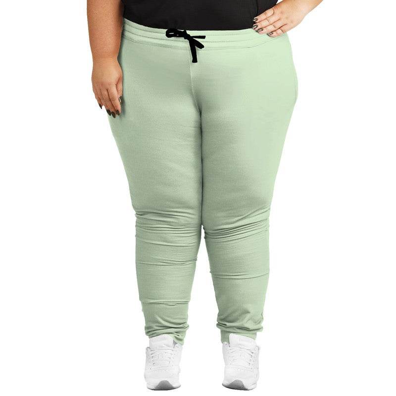 Light Fully-Muted Lime Joggers PLUS (GL2-FM-LI) - Woman Front PLUS