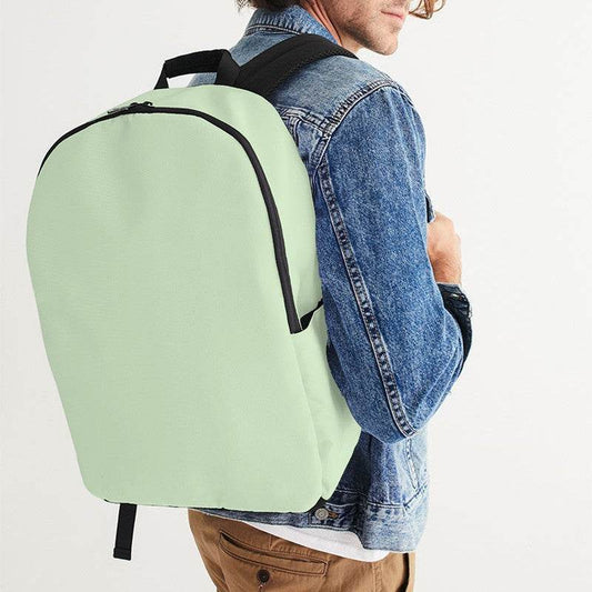 Light Fully-Muted Lime Waterproof Backpack (GL2-FM-LI) - Man CloseUp