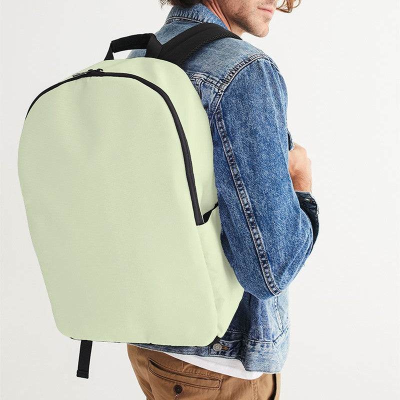 Light Fully-Muted Lime Waterproof Backpack (L-FM-LI) - Man CloseUp