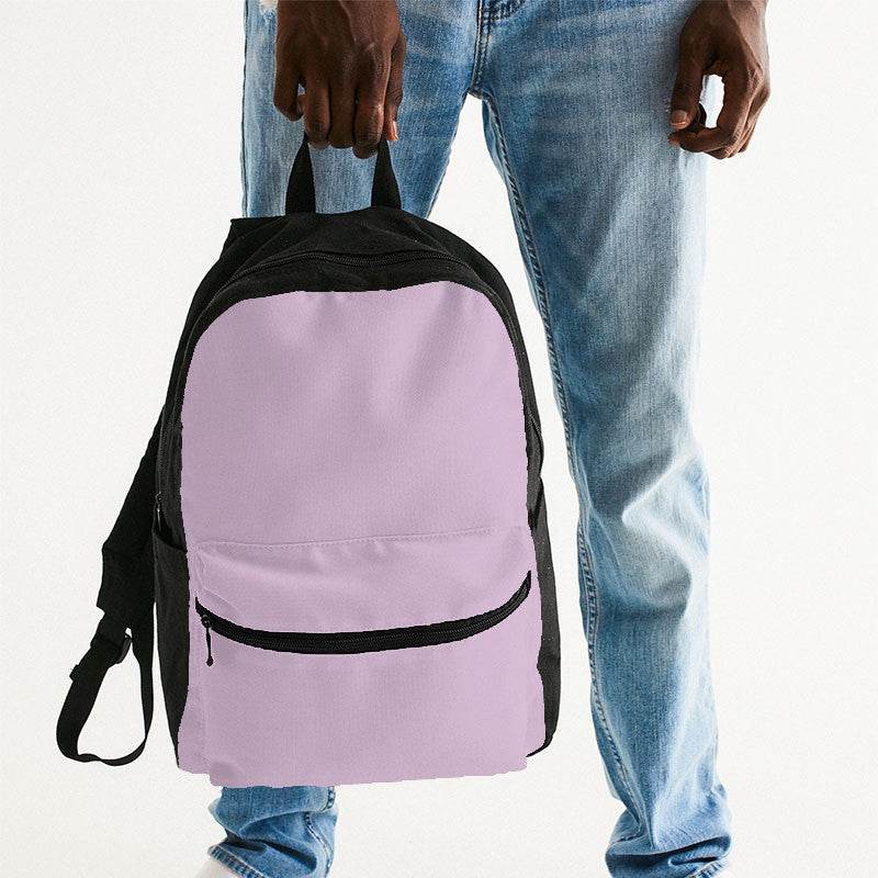 Light Fully-Muted Magenta Canvas Backpack (M-FM-LI) - Man Holding