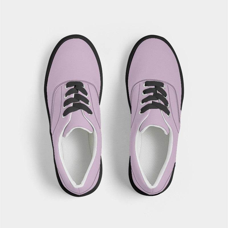 Light Fully-Muted Magenta Women's Canvas Sneakers (M-FM-LI) - Top