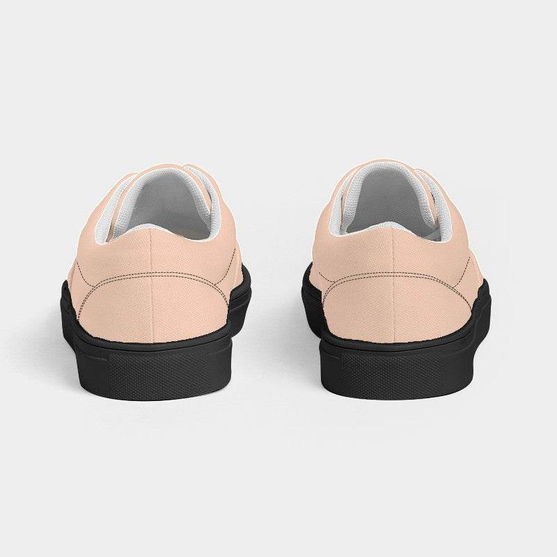 Light Fully-Muted Orange Men's Canvas Sneakers (O-FM-LI) - Back