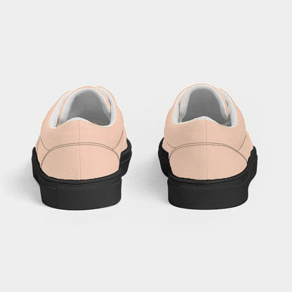 Light Fully-Muted Orange Men's Canvas Sneakers (O-FM-LI) - Back