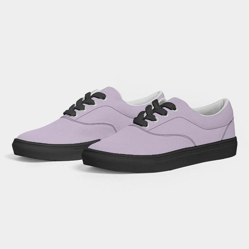 Light Fully-Muted Purple Men's Canvas Sneakers (MPU2-FM-LI) - Side 3