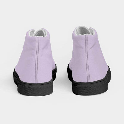 Light Fully-Muted Purple Men's High-Top Canvas Sneakers (MPU2-FM-LI) - Back