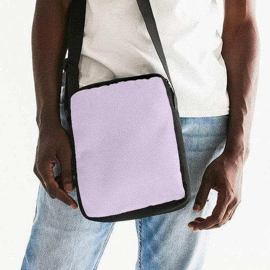 Light Fully-Muted Purple Messenger Pouch (MPU2-FM-LI) - Man Front CloseUp