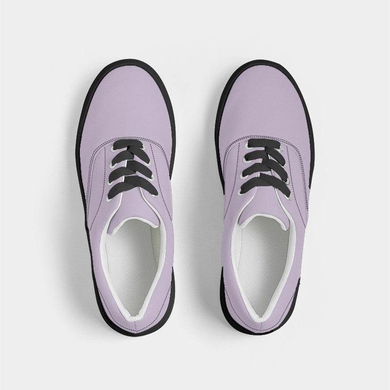 Light Fully-Muted Purple Women's Canvas Sneakers (MPU2-FM-LI) - Top