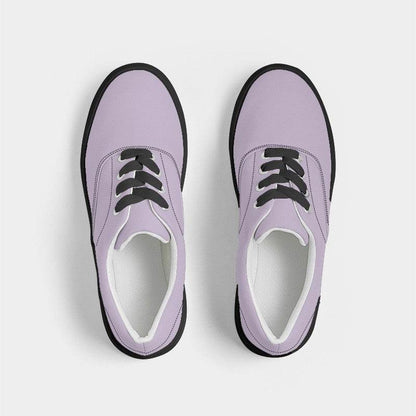 Light Fully-Muted Purple Women's Canvas Sneakers (MPU2-FM-LI) - Top