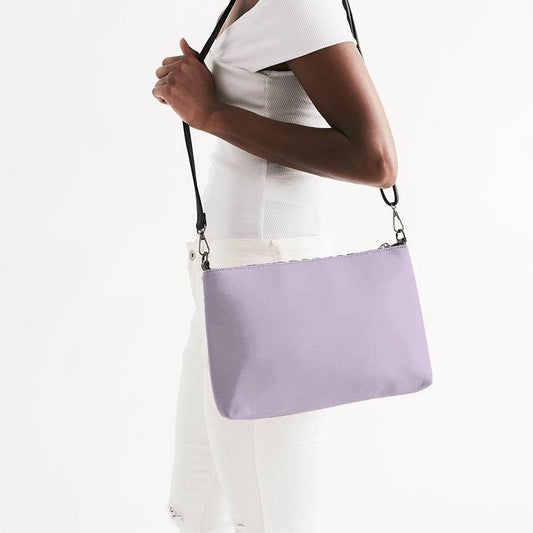 Light Fully-Muted Purple Zip Pouch (MPU2-FM-LI) - Side CloseUp