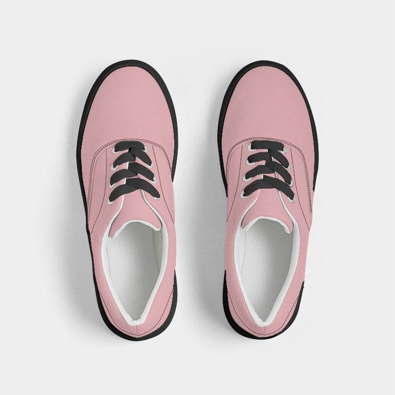 Light Fully-Muted Red Men's Canvas Sneakers (RPI2-FM-LI) - Top