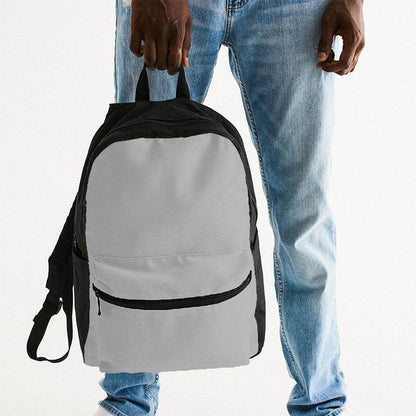 Light Gray Canvas Backpack (N-FN-LG) - Man Holding