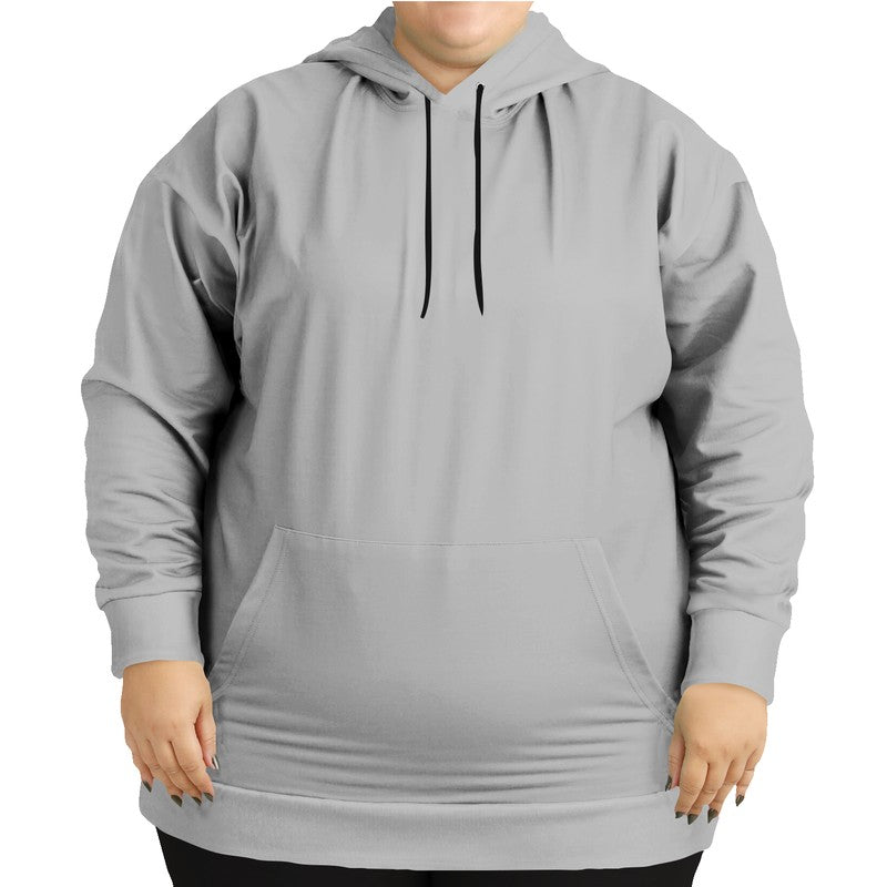 Light Gray Hoodie PLUS (N-FN-LG) - Woman Front PLUS