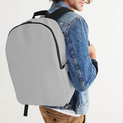 Light Gray Waterproof Backpack (N-FN-LG) - Man CloseUp