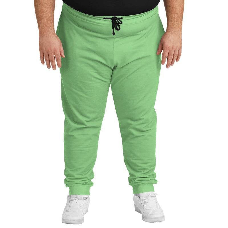 Light Green Joggers PLUS (GL1-ME-LI) - Man Front PLUS