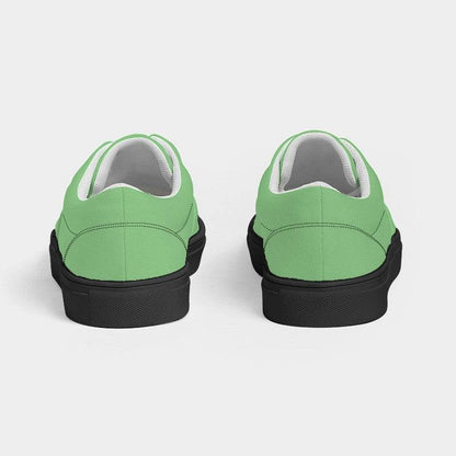 Light Green Men's Canvas Sneakers (GL1-ME-LI) - Back