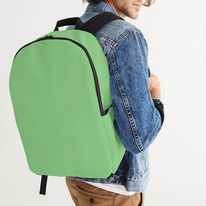 Light Green Waterproof Backpack (GL1-ME-LI) - Man CloseUp