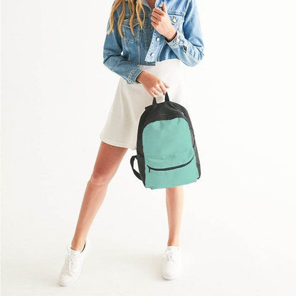 Light Medium Blue-Green Canvas Backpack (BG-ME-LI) - Woman