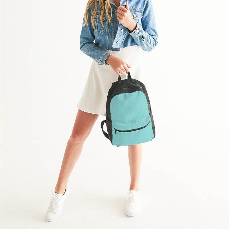 Light Medium Blue-Green Canvas Backpack (CBG2-ME-LI) - Woman