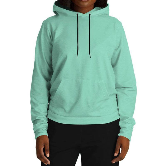 Light Medium Blue-Green Hoodie (BGG1-ME-LI) - Woman Front