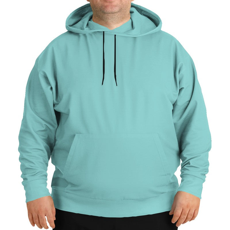 Light Medium Blue-Green Hoodie PLUS (CBG2-ME-LI) - Man Front PLUS