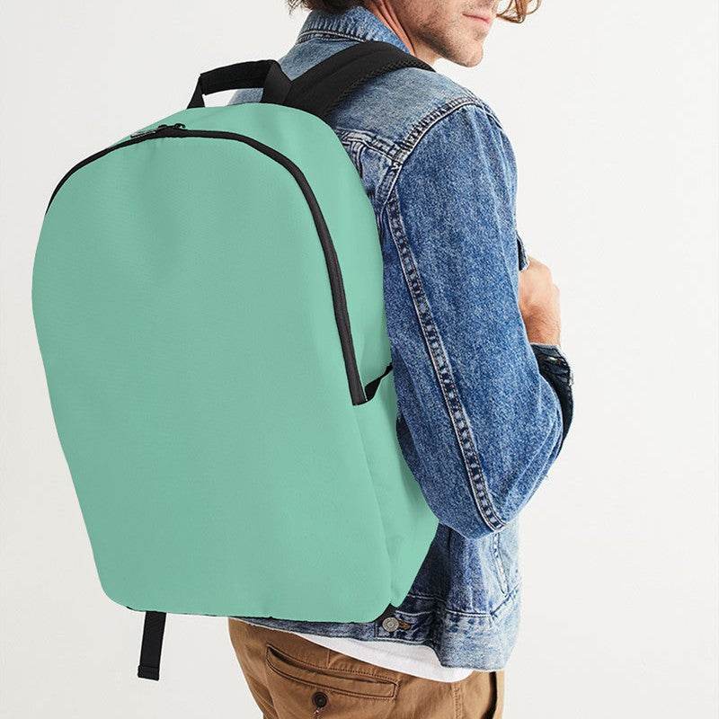 Light Medium Blue-Green Waterproof Backpack (BGG1-ME-LI) - Man CloseUp