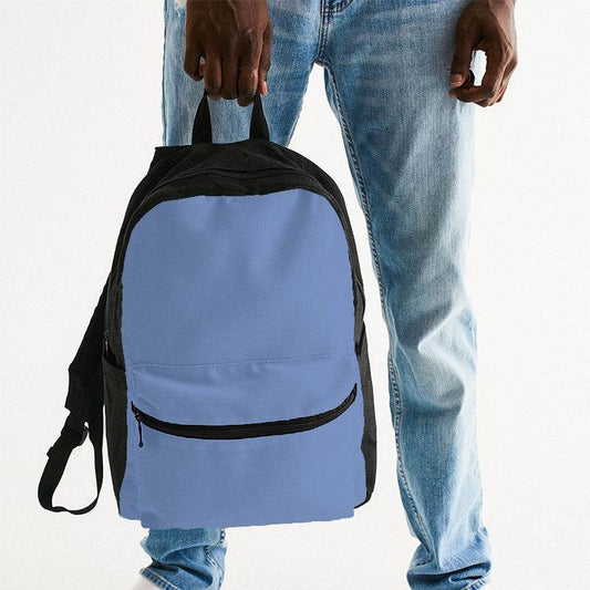Light Medium Blue Canvas Backpack (IB1-ME-LI) - Man Holding