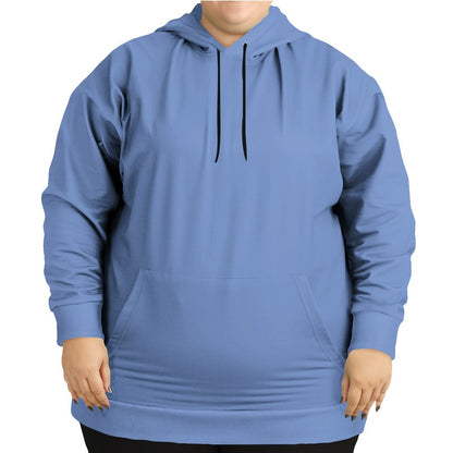 Light Medium Blue Hoodie PLUS (IB1-ME-LI) - Woman Front PLUS