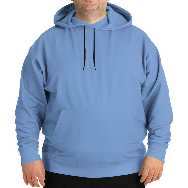 Light Medium Blue Hoodie PLUS (IB2-ME-LI) - Man Front PLUS