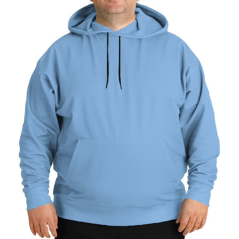 Light Medium Blue Hoodie PLUS (IB3-ME-LI) - Man Front PLUS