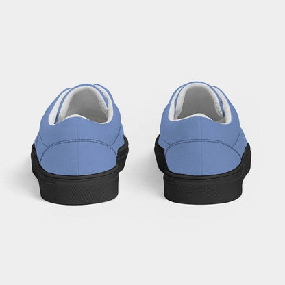 Light Medium Blue Men's Canvas Sneakers (IB1-ME-LI) - Back