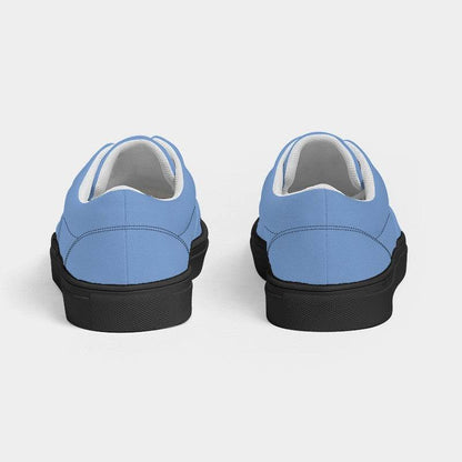 Light Medium Blue Men's Canvas Sneakers (IB2-ME-LI) - Back