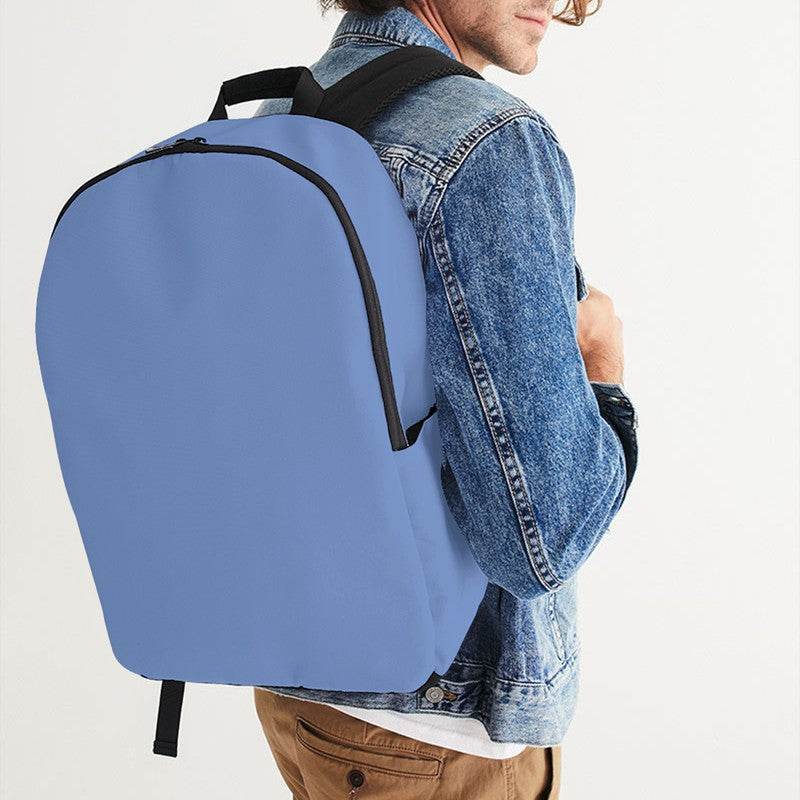 Light Medium Blue Waterproof Backpack (IB1-ME-LI) - Man CloseUp