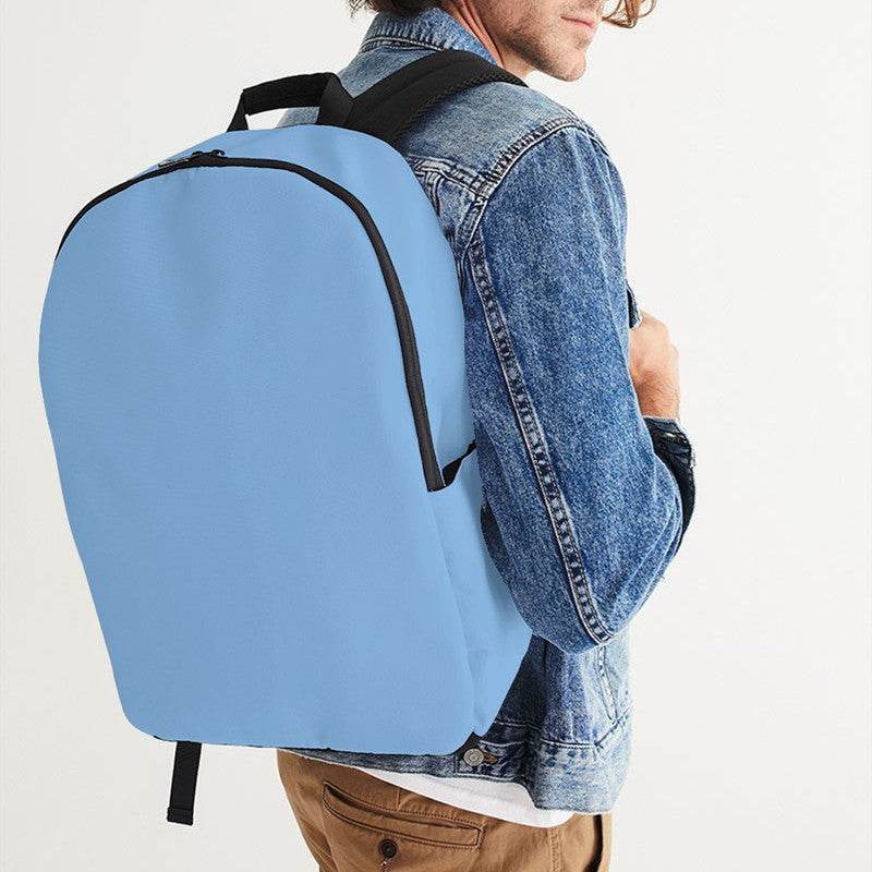 Light Medium Blue Waterproof Backpack (IB3-ME-LI) - Man CloseUp