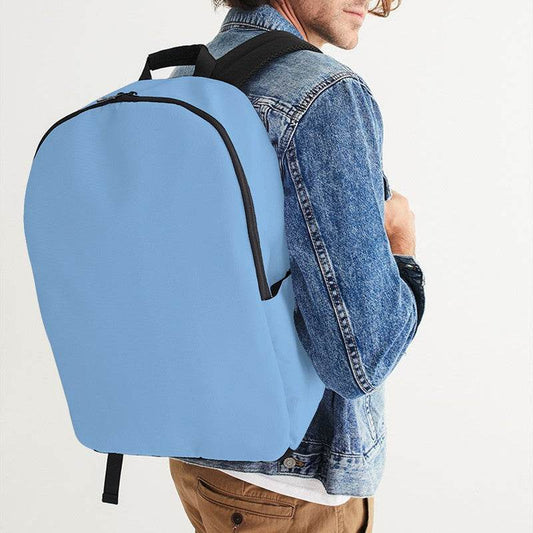 Light Medium Blue Waterproof Backpack (IB3-ME-LI) - Man CloseUp