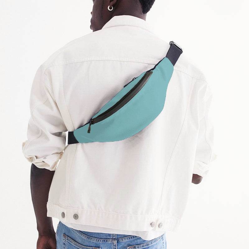 Light Medium Cyan Belt Bag (CBG1-ME-LI) - Man Back