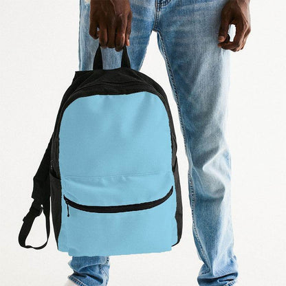 Light Medium Cyan Canvas Backpack (BC2-ME-LI) - Man Holding