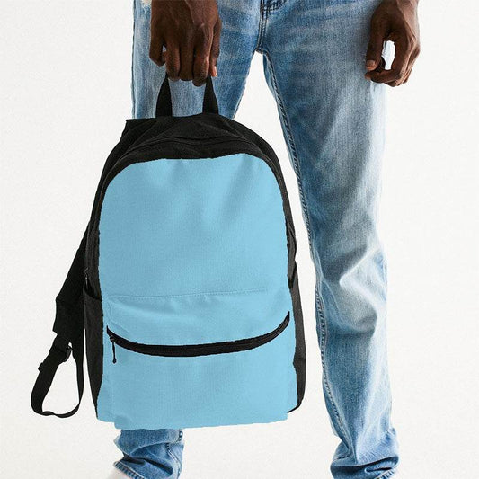 Light Medium Cyan Canvas Backpack (BC2-ME-LI) - Man Holding