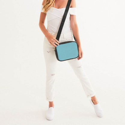 Light Medium Cyan Crossbody Bag (C-ME-LI) - Woman Front