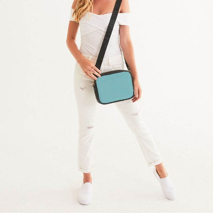 Light Medium Cyan Crossbody Bag (CBG1-ME-LI) - Woman Front
