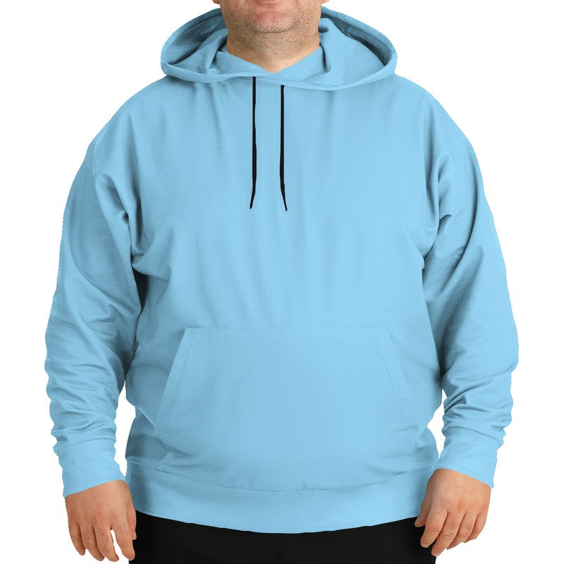 Light Medium Cyan Hoodie PLUS (BC1-ME-LI) - Man Front PLUS