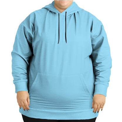 Light Medium Cyan Hoodie PLUS (BC2-ME-LI) - Woman Front PLUS