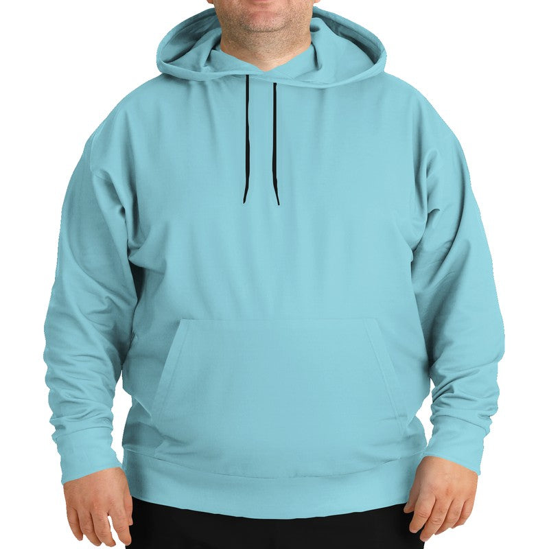 Light Medium Cyan Hoodie PLUS (C-ME-LI) - Man Front PLUS