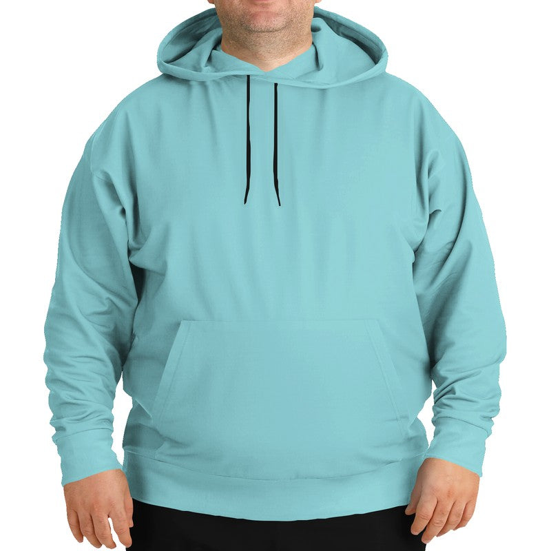 Light Medium Cyan Hoodie PLUS (CBG1-ME-LI) - Man Front PLUS