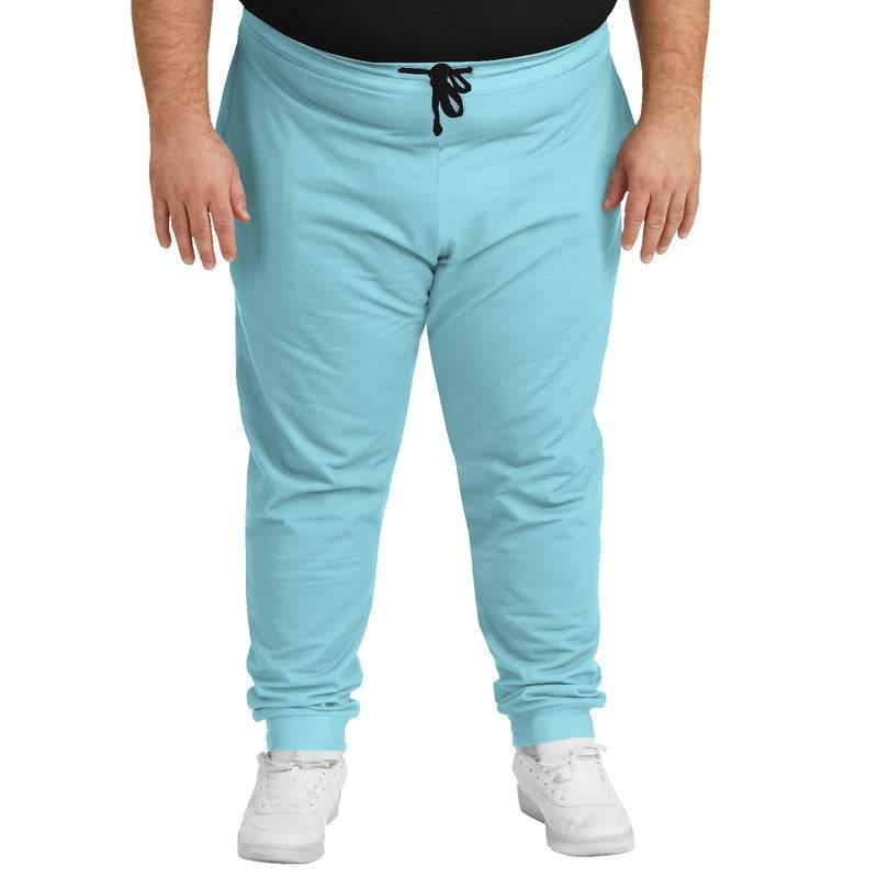 Light Medium Cyan Joggers PLUS (C-ME-LI) - Man Front PLUS
