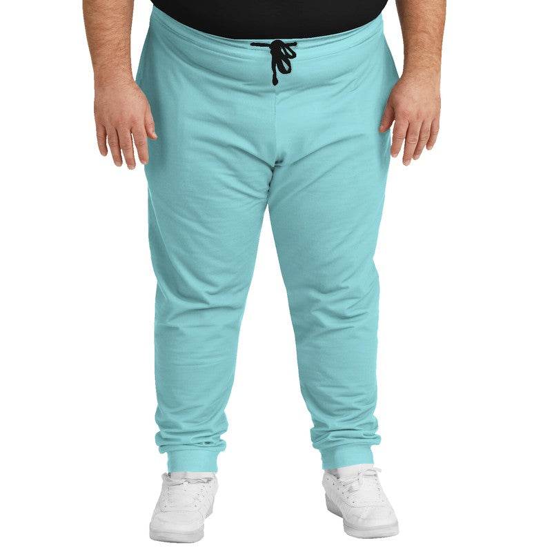Light Medium Cyan Joggers PLUS (CBG1-ME-LI) - Man Front PLUS
