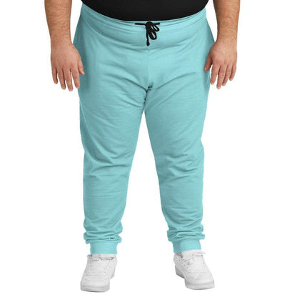 Light Medium Cyan Joggers PLUS (CBG1-ME-LI) - Man Front PLUS
