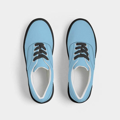 Light Medium Cyan Men's Canvas Sneakers (BC1-ME-LI) - Top