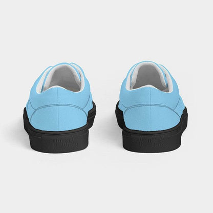 Light Medium Cyan Men's Canvas Sneakers (BC2-ME-LI) - Back