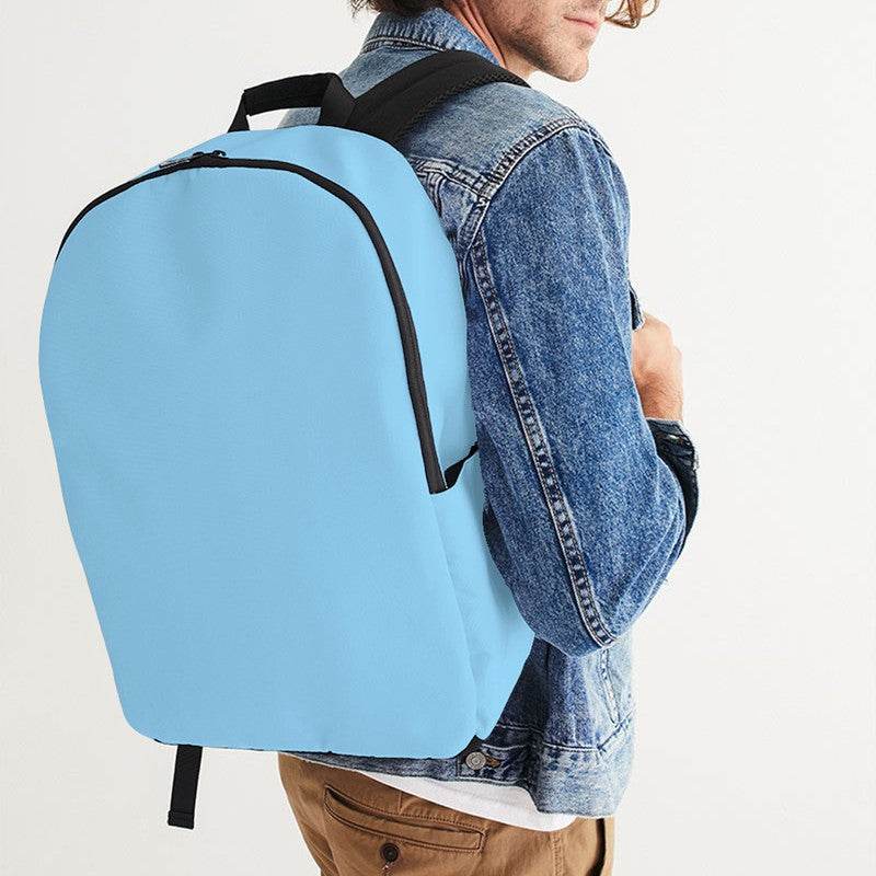 Light Medium Cyan Waterproof Backpack (BC1-ME-LI) - Man CloseUp