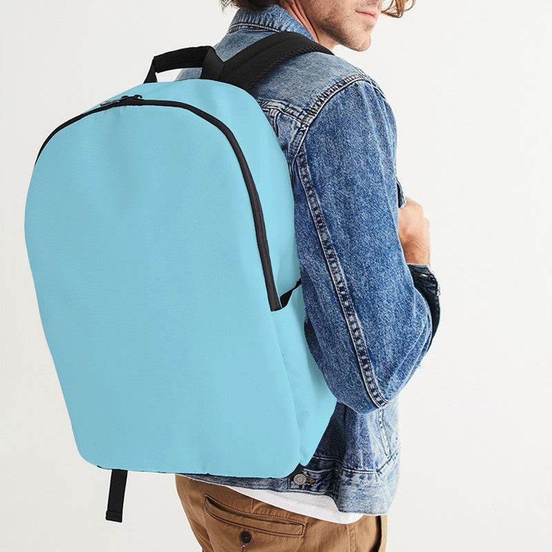 Light Medium Cyan Waterproof Backpack (BC3-ME-LI) - Man CloseUp
